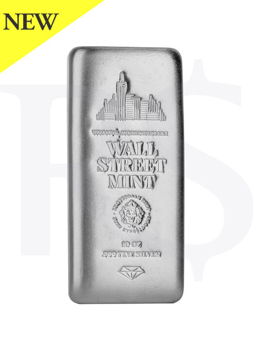 Wall Street 10 oz Silver Bar