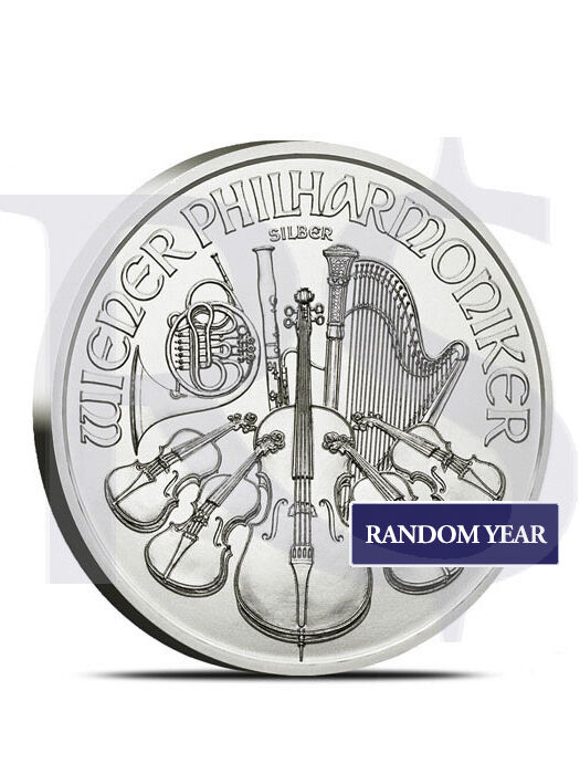 Austrian Philharmonic 1 oz Silver Coin - Random Year (with Capsule)