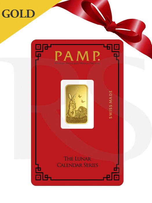 PAMP Suisse Lunar Rabbit 5 gram Gold Bar