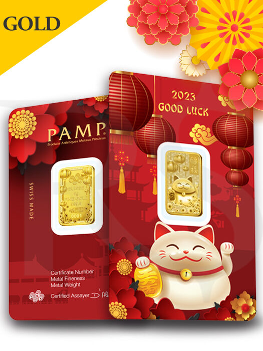 PAMP Suisse Good Luck 5 gram Gold Bar