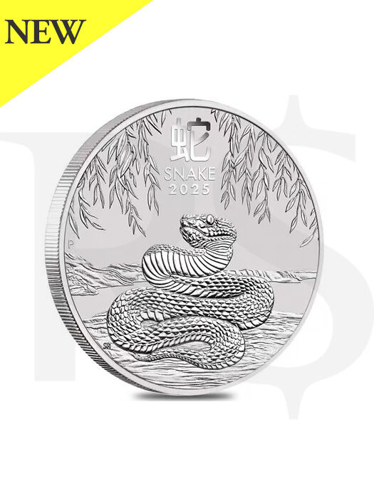 2025 Perth Mint Lunar Snake 1/2 oz Silver Coin