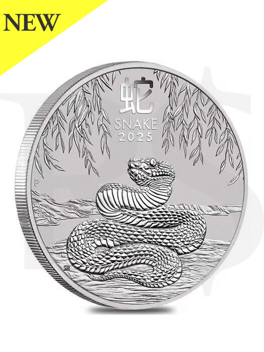 2025 Perth Mint Lunar Snake 1 oz Silver Coin