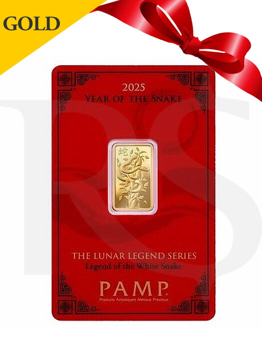 PAMP Legend Snake 5 gram 999 Gold Bar