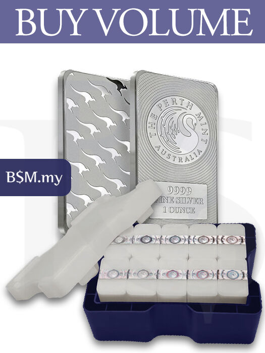 Perth Mint Kangaroo 1 oz Silver Bar Monster Box (200 oz/ 6.22kg)