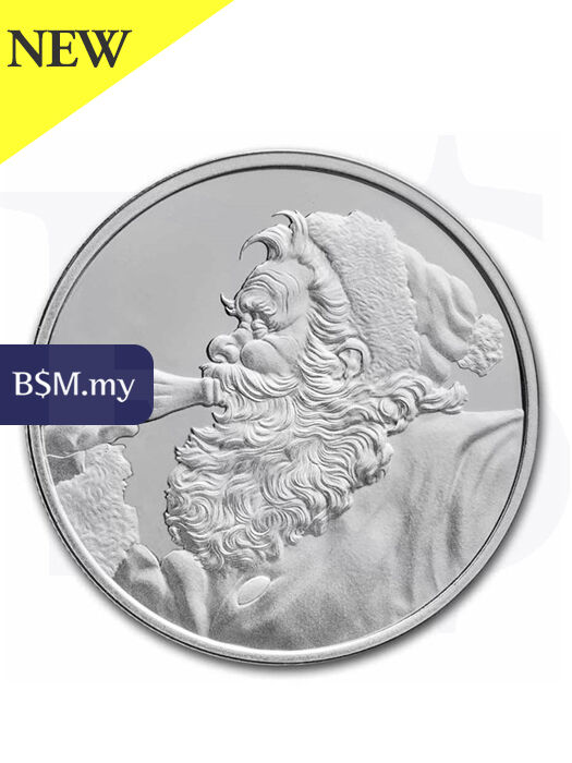 Coca-Cola Santa 1 oz Silver Round