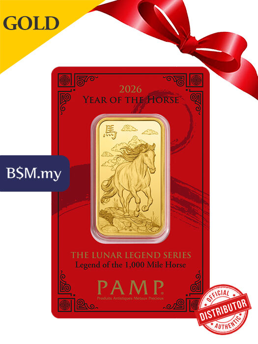 PAMP Legend Horse 1 oz (31.1g) 999 Gold Bar