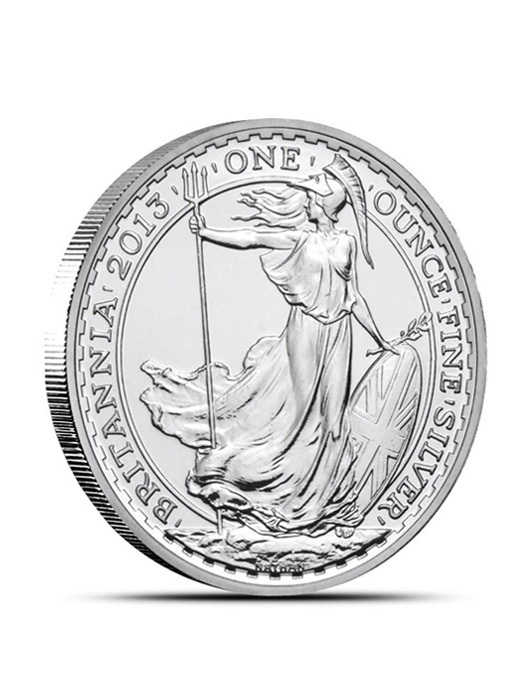 2013 1 oz Silver Britannia (With Capsule)