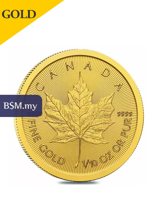 2026 Canadian Maple Leave 1/10oz (3.11g) Gold Coin