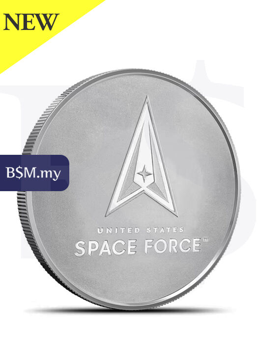 1 oz Silver Round US Space Force Because of the Brave