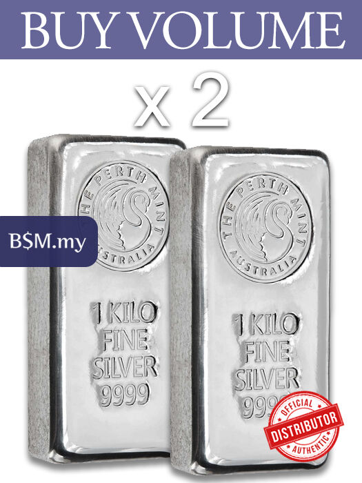 Buy Volume: 2 or more Perth Mint Kilo 9999 Cast Silver Bar