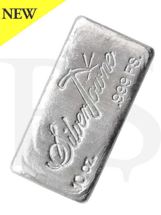 Silvertowne Hand Poured 10 oz Silver Bar