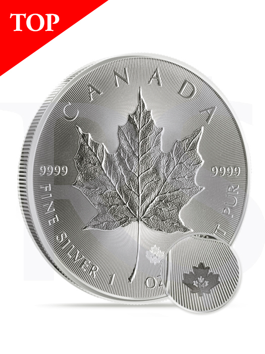 2014 Canada Maple Leaf 1 oz Silver Coin