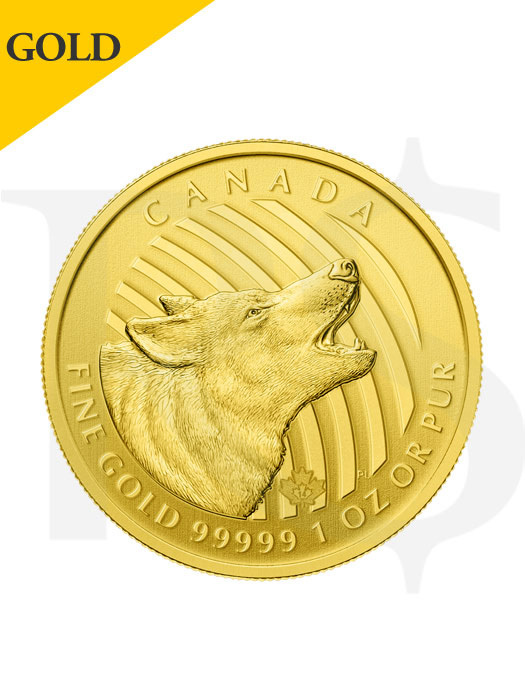 2014 Canada Howling Wolf Limited Edition 1 oz 99999 Gold Coin