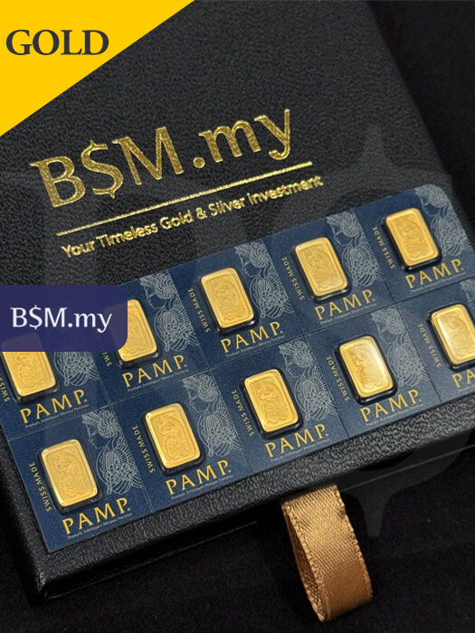 PAMP Suisse 1 gram 999 Gold Bar (Multigram+25 Design)