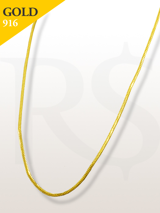 Necklace Curb Flat 916 Gold 11.4 gram