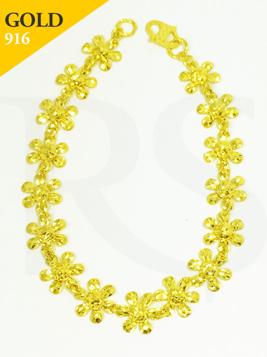 Bracelet Flower Pattern - BKD130620