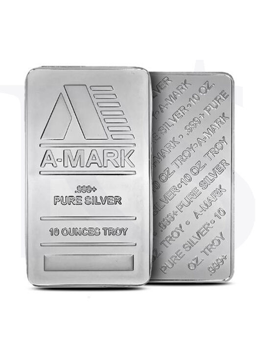 A-Mark 10 oz 999 Silver Bar