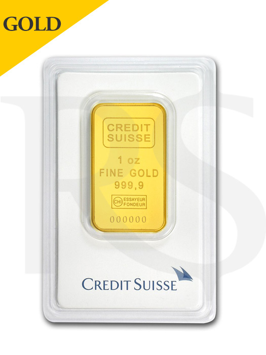 Credit Suisse 1 oz 9999 Gold Bar