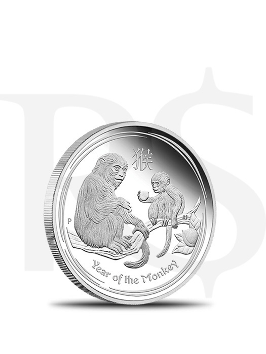 2016 Perth Mint Lunar Monkey 1/2 oz Silver Coin