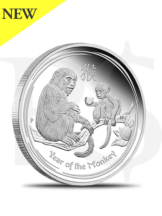 2016 Perth Mint Lunar Monkey 10 oz Silver Coin