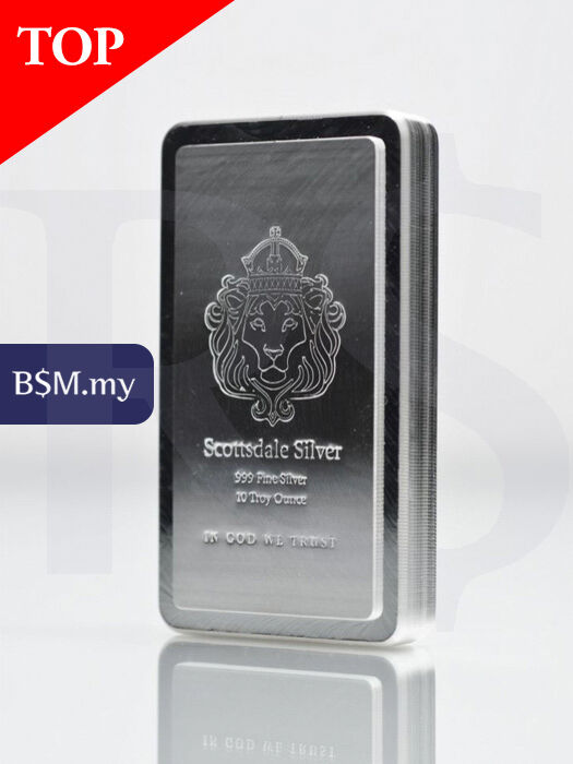 Scottsdale Stacker 10 oz Silver Bar