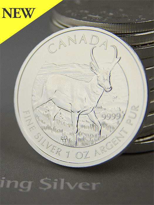 Canadian Wildlife Series: Pronghorn Antelope 1oz Silver Coin