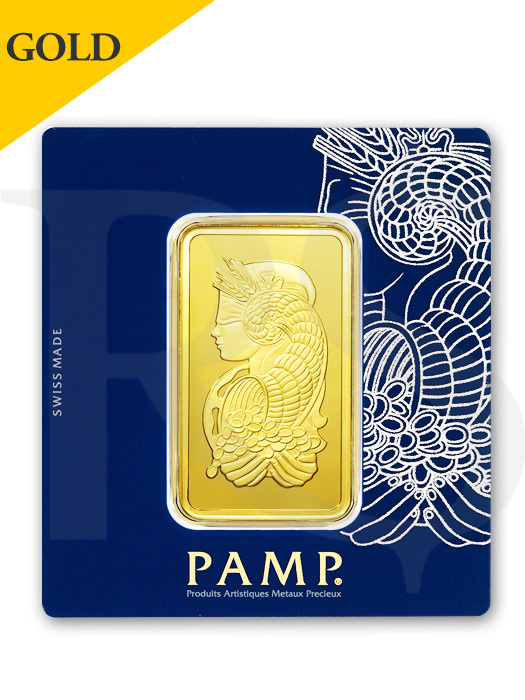 PAMP Suisse Lady Fortuna 100 gram 999 Gold Bar