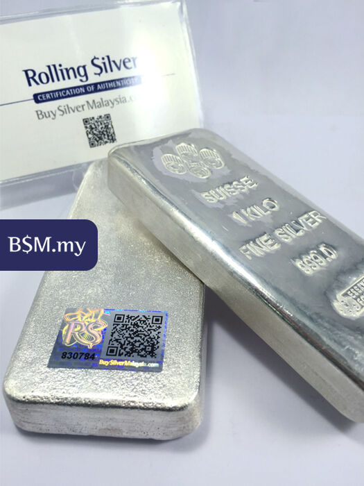 PAMP Suisse 999 Silver Kilo Bar