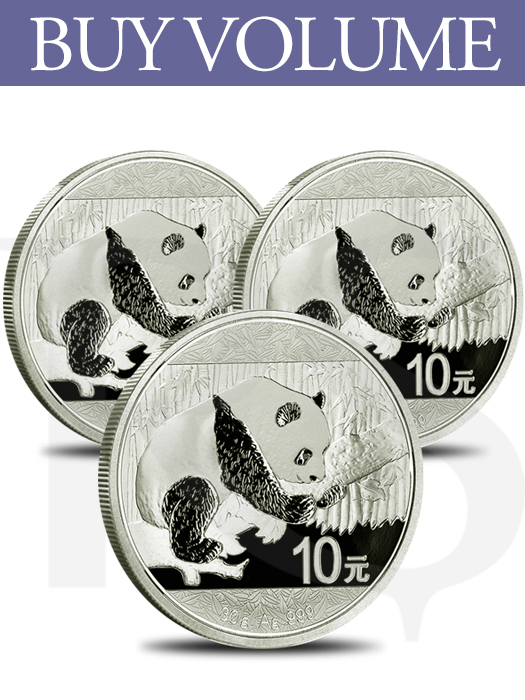 Buy Volume: 3 or more 2016 Chinese Panda 30 grams Silver Coin