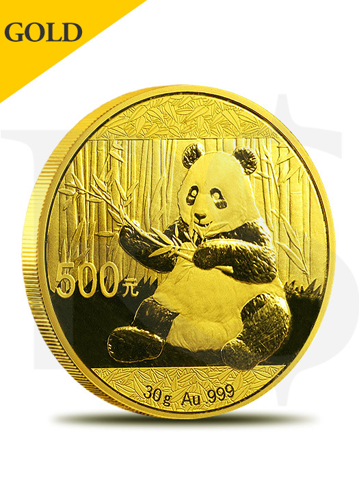 2017 Chinese Panda 30 gram 999 Gold Coin