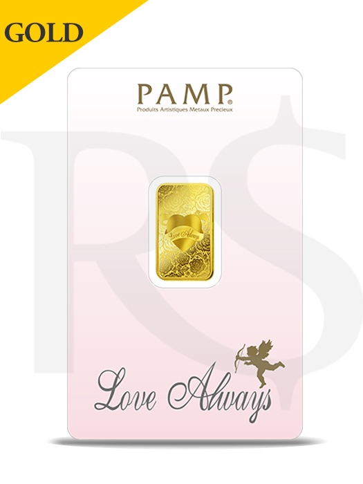 PAMP Suisse Love Always 5 gram Gold Bar