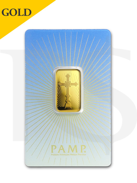 PAMP Suisse Romanesque Cross 10 gram Gold Bar (Religious Series)	