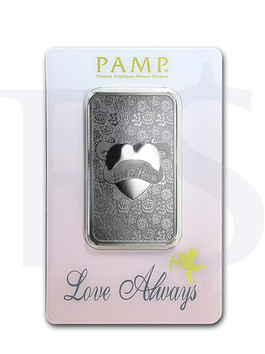 PAMP Suisse Love Always  1 oz Silver Bar