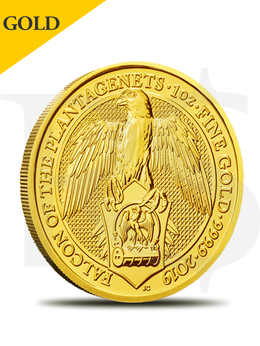 2019 Great Britain Queen's Beast (Falcon) 1 oz Gold Coin