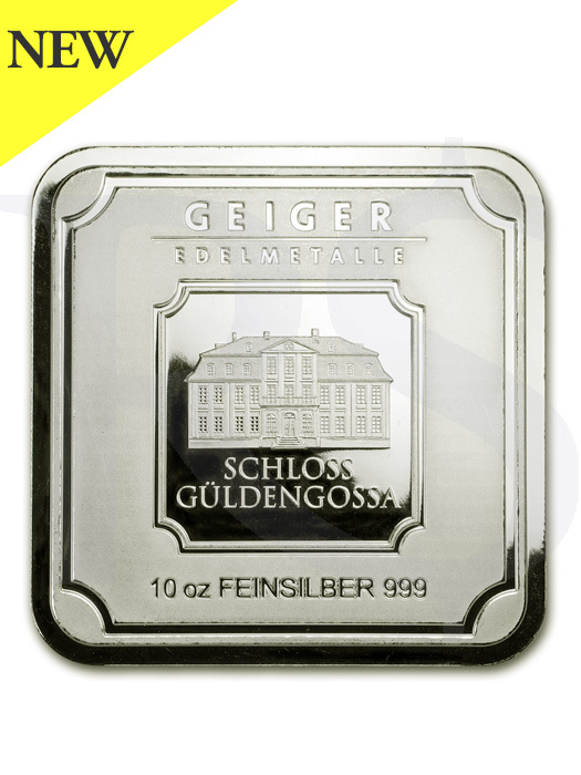 Geiger Edelmetalle (Original Square Series) 10 oz Silver Bar