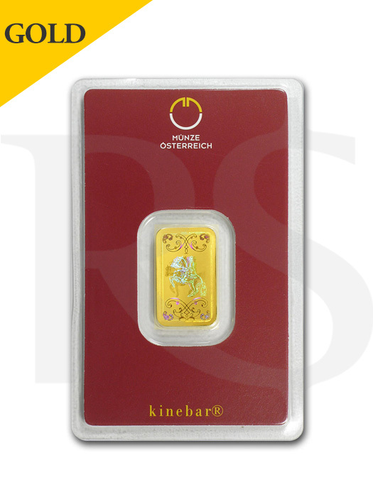 Austrian Mint 5 gram 9999 Gold Bar - KineBar Design