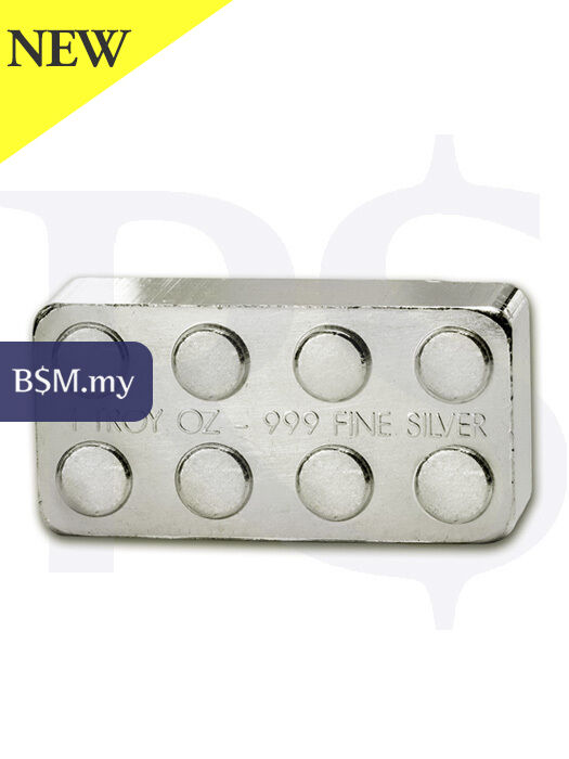 Monarch 1 oz Silver Building Block Bar