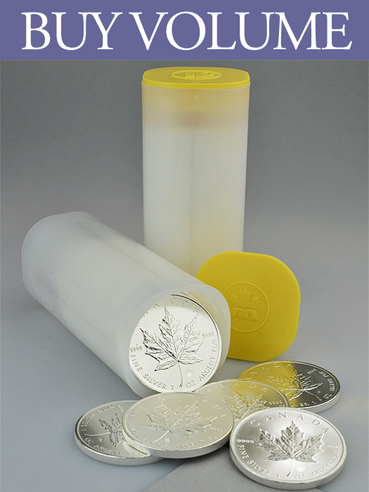 2019 Canada Maple Leaf 1 oz Silver Coin (Tube of 25)