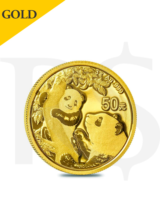 2021 Chinese Panda 3 gram 999 Gold Coin