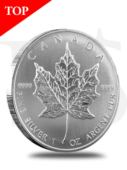 2010 Canada Maple Leaf 1 oz Silver Coin (with Capsule)