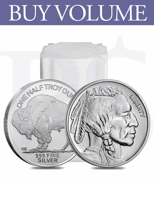 American Buffalo 1/2 oz Silver Round (Tube of 20)