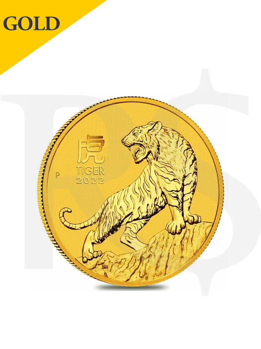 2022 Perth Mint Lunar Tiger 1/2 oz 9999 Gold Coin