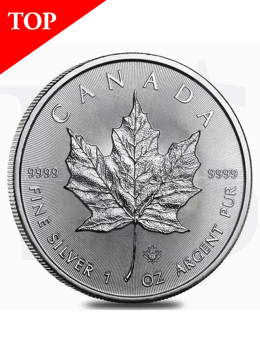2021 Canada Maple Leaf 1 oz Silver Coin (with Capsule)