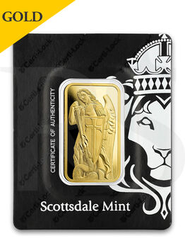 Scottsdale Archangel Michael 1 oz Gold Bar