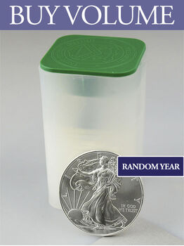 American Eagle 1 oz Silver Coin - Random Year (Tube of 25)