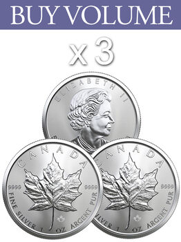Buy Volume: 3 or more 2022 Canada Maple Leaf 1 oz Silver Coin