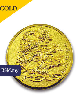 Golden Dragon 1 gram 999.9 Gold Coin