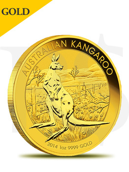 2014 Perth Mint Kangaroo 1oz 9999 Gold (With Capsule)