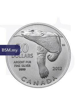 Canadian Polar Bear 1/4 oz 9999 Silver Coin
