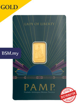PAMP Lady of Liberty 2.5 gram Gold Bar